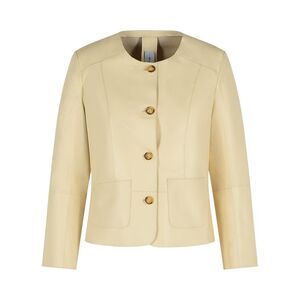 Bully Ivory Leather Jacket Women